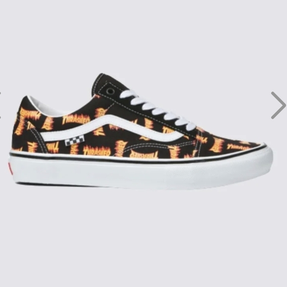 Vans x Thrasher limited edition old skool sneaker M Sz 8 W 10,  low top - Picture 2 of 16